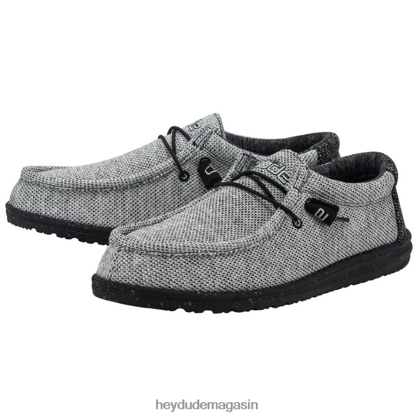 Hey Dude Hommes Wally s'étire Web sombre chaussures DT40T4314