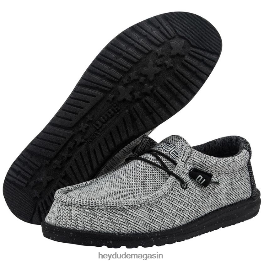 Hey Dude Hommes Wally s'étire Web sombre chaussures DT40T4314