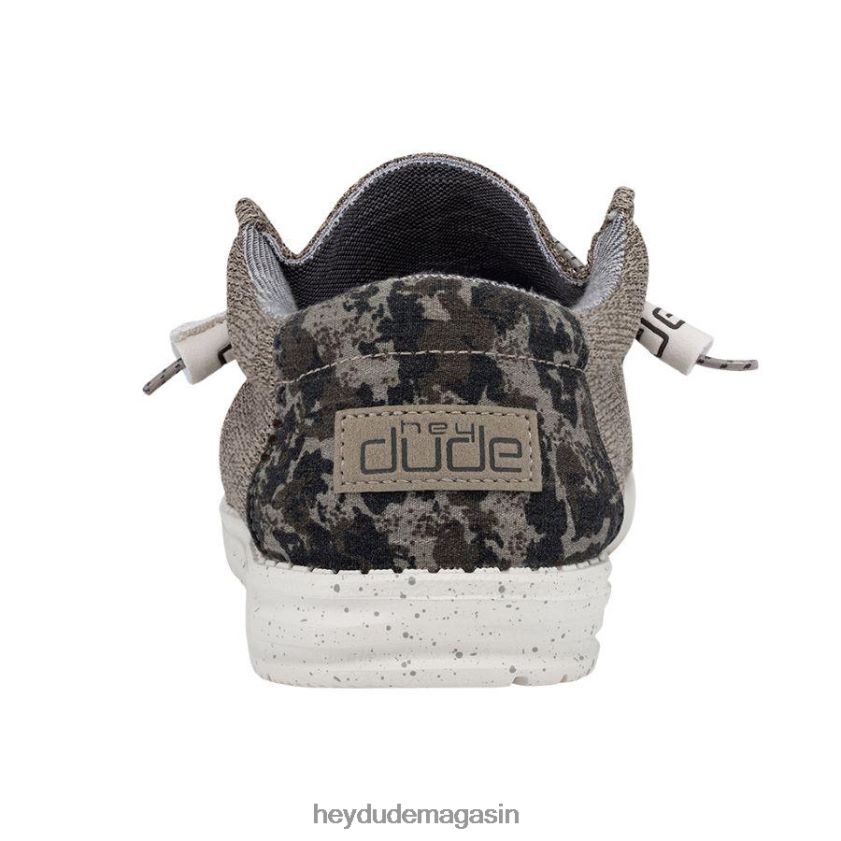 Hey Dude Hommes Wally s'étire camouflage de dunes de sable chaussures DT40T4326