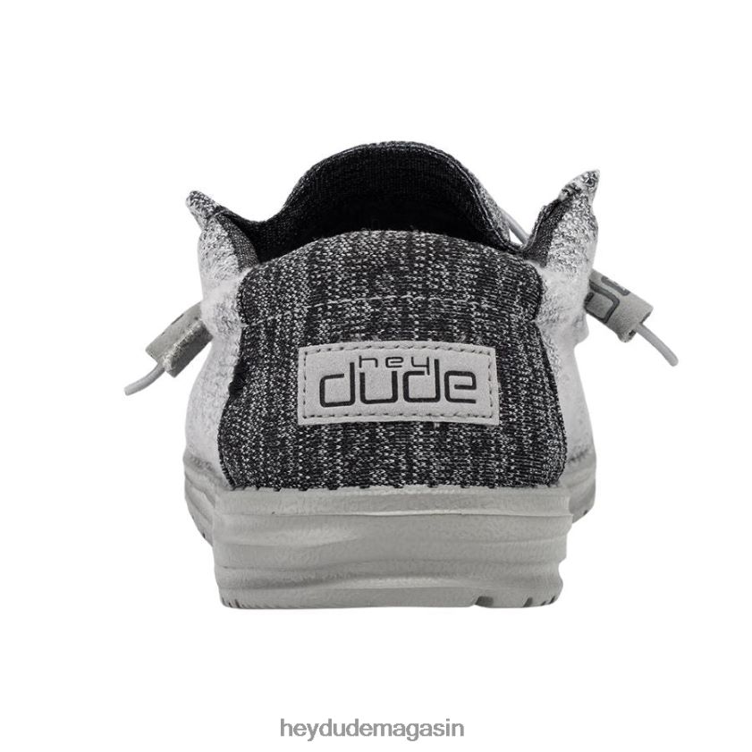 Hey Dude Hommes Wally s'étire mélange de platine chaussures DT40T4313