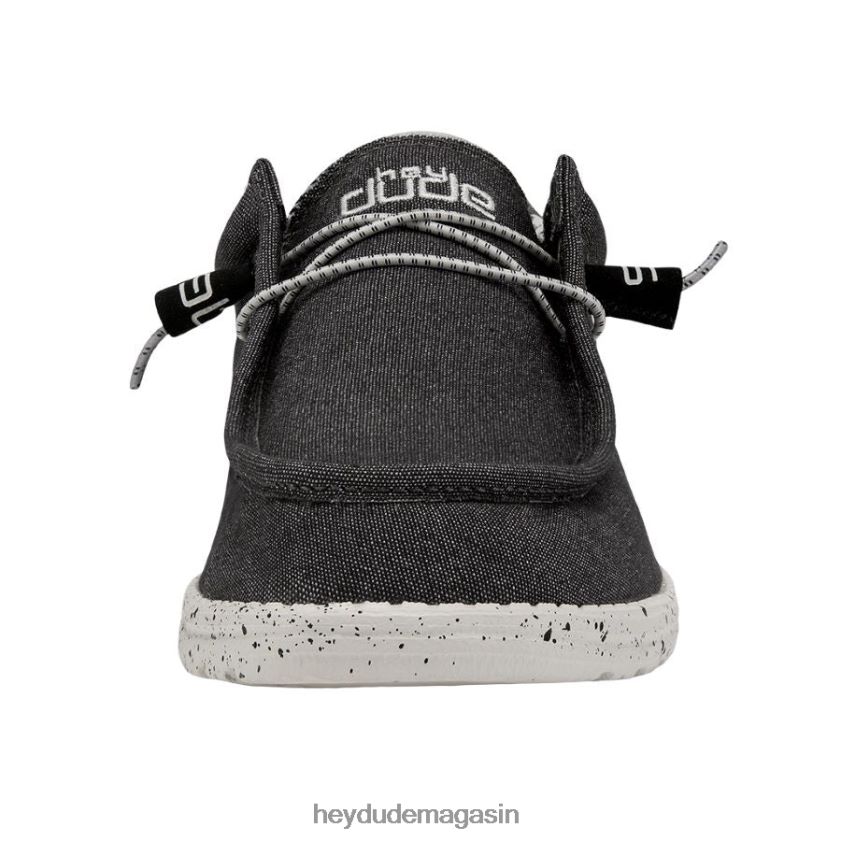 Hey Dude Hommes Wally s'étire noir opale chaussures DT40T4315