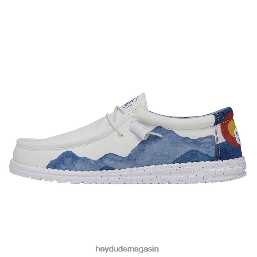 Hey Dude Hommes aquarelle de wally colorado blanc chaussures DT40T4368