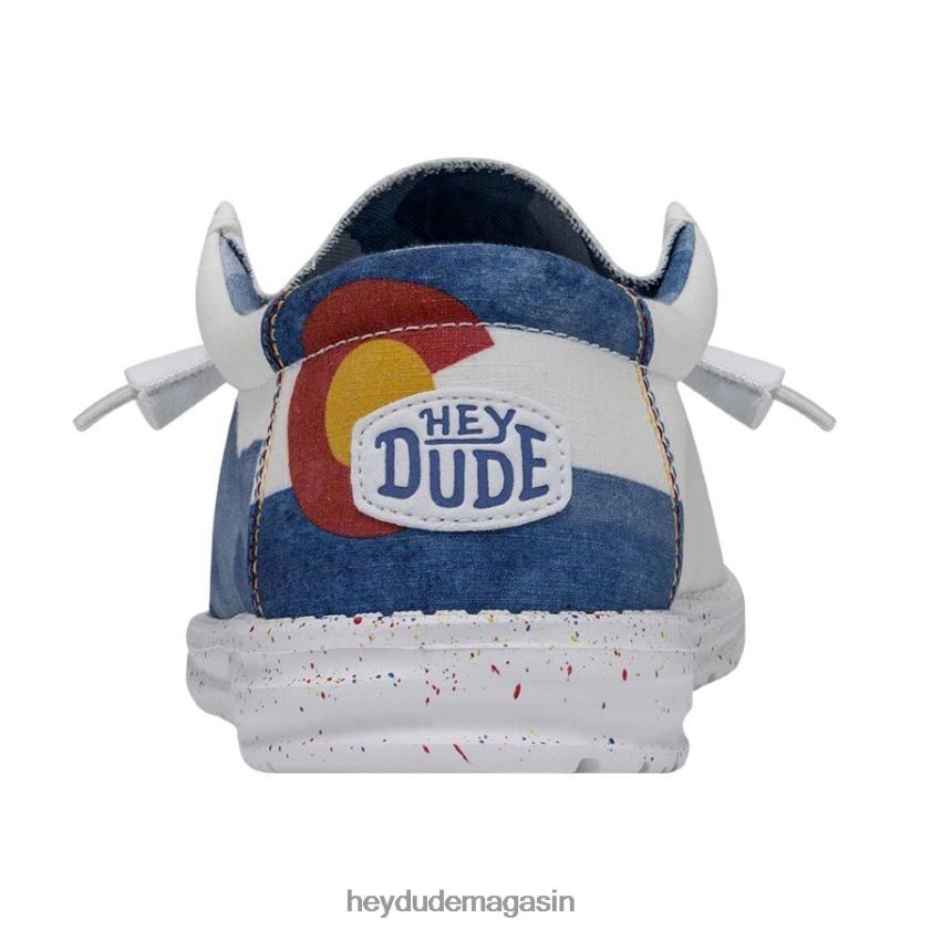 Hey Dude Hommes aquarelle de wally colorado blanc chaussures DT40T4368