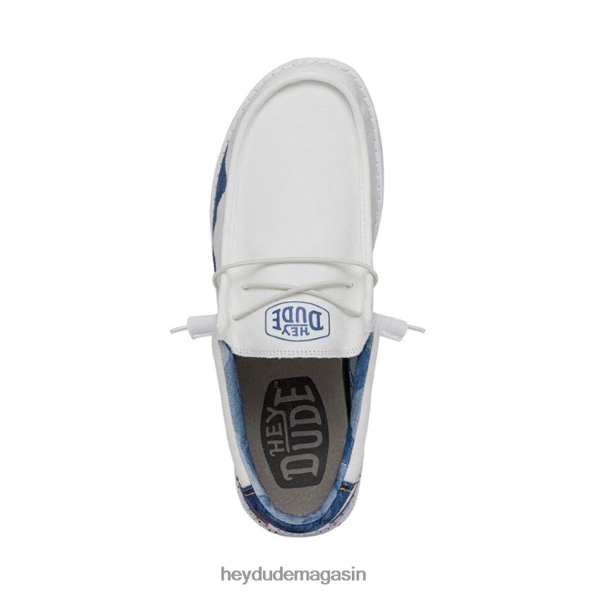 Hey Dude Hommes aquarelle de wally colorado blanc chaussures DT40T4368