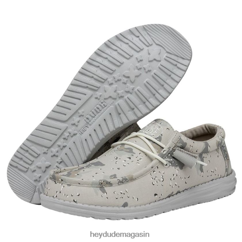 Hey Dude Hommes camouflage mural camouflage du désert en niveaux de gris chaussures DT40T4432