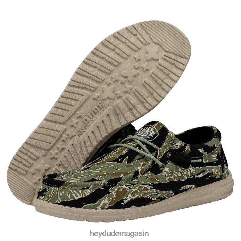 Hey Dude Hommes camouflage mural camouflage à rayures tigrées chaussures DT40T4476