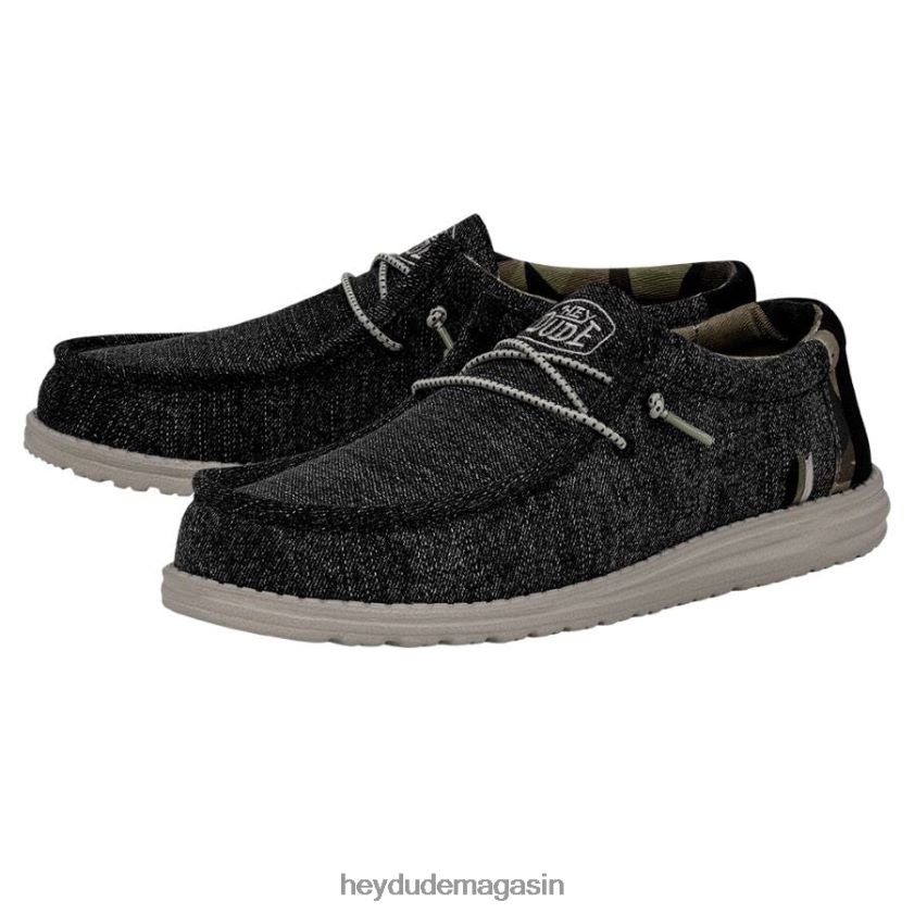 Hey Dude Hommes jean bohème wally brun chaussures DT40T4355