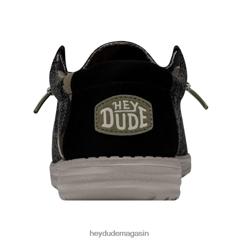 Hey Dude Hommes jean bohème wally brun chaussures DT40T4355