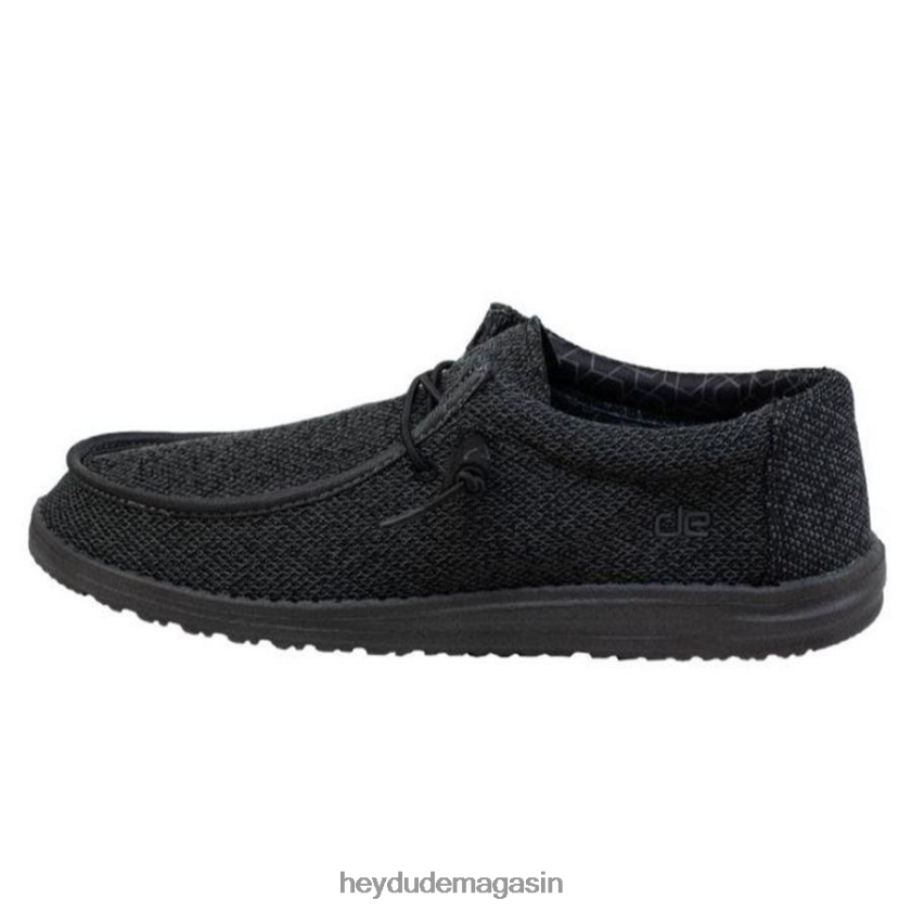 Hey Dude Hommes micro de Wally Sox noir total chaussures DT40T4413