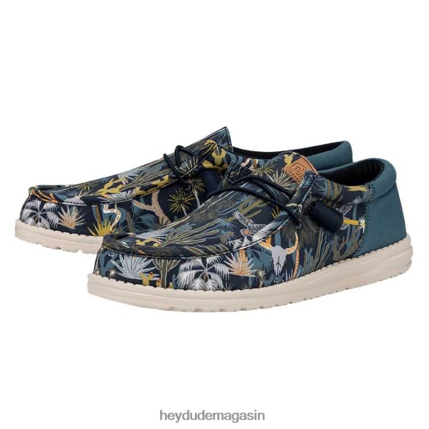 Hey Dude Hommes oasis de wally funk bleu chaussures DT40T4307