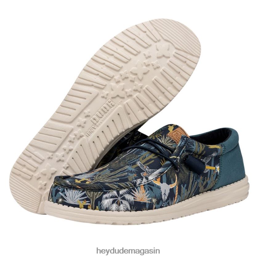 Hey Dude Hommes oasis de wally funk bleu chaussures DT40T4307