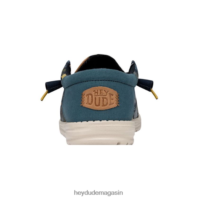 Hey Dude Hommes oasis de wally funk bleu chaussures DT40T4307