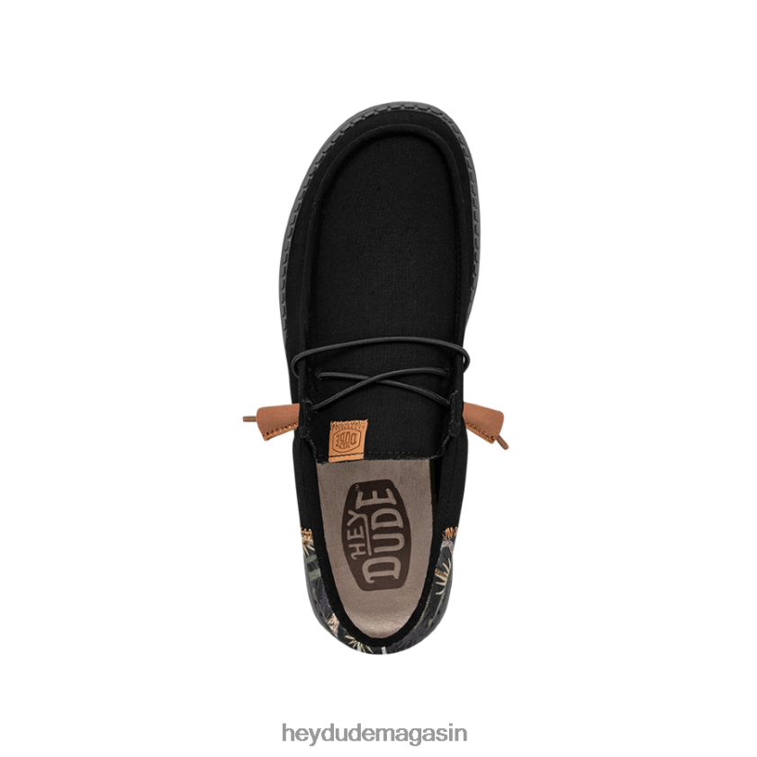 Hey Dude Hommes oasis de wally funk noir chaussures DT40T4308