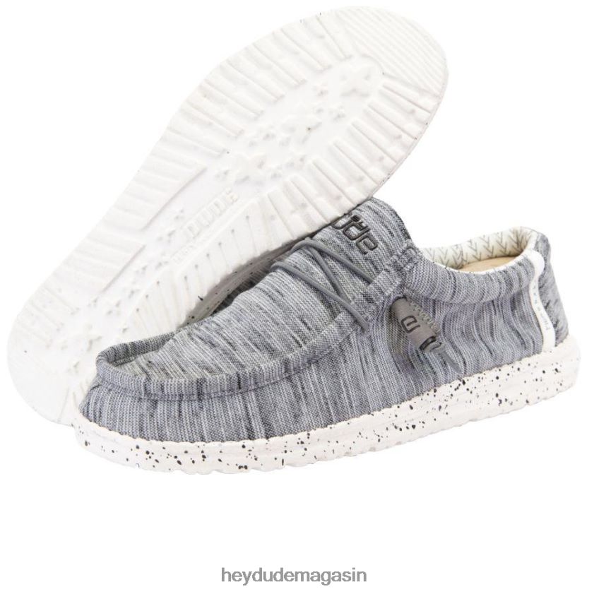 Hey Dude Hommes polaire extensible wally pierre blanche chaussures DT40T4462