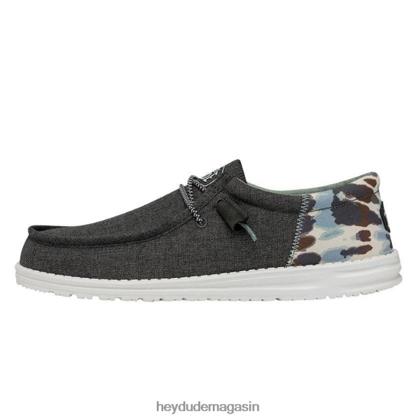 Hey Dude Hommes teinture de cravate wally funk gris chaussures DT40T4351