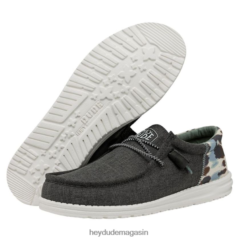 Hey Dude Hommes teinture de cravate wally funk gris chaussures DT40T4351