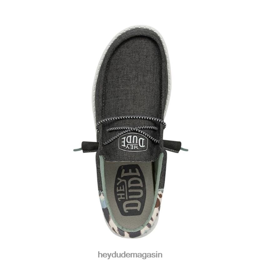 Hey Dude Hommes teinture de cravate wally funk gris chaussures DT40T4351