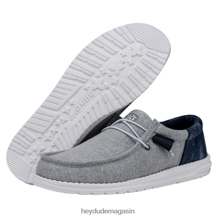 Hey Dude Hommes teinture de cravate wally funk indigo chaussures DT40T4350