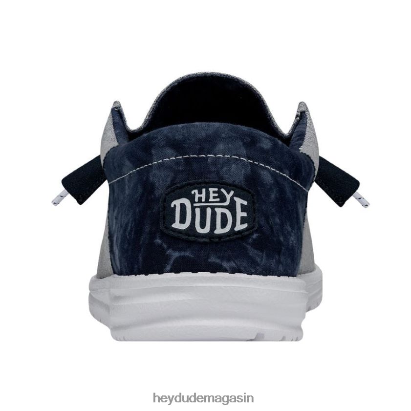 Hey Dude Hommes teinture de cravate wally funk indigo chaussures DT40T4350