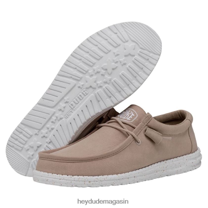 Hey Dude Hommes toile flammée wally bronzer chaussures DT40T4421