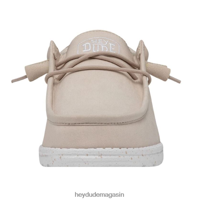 Hey Dude Hommes toile flammée wally naturel chaussures DT40T4424