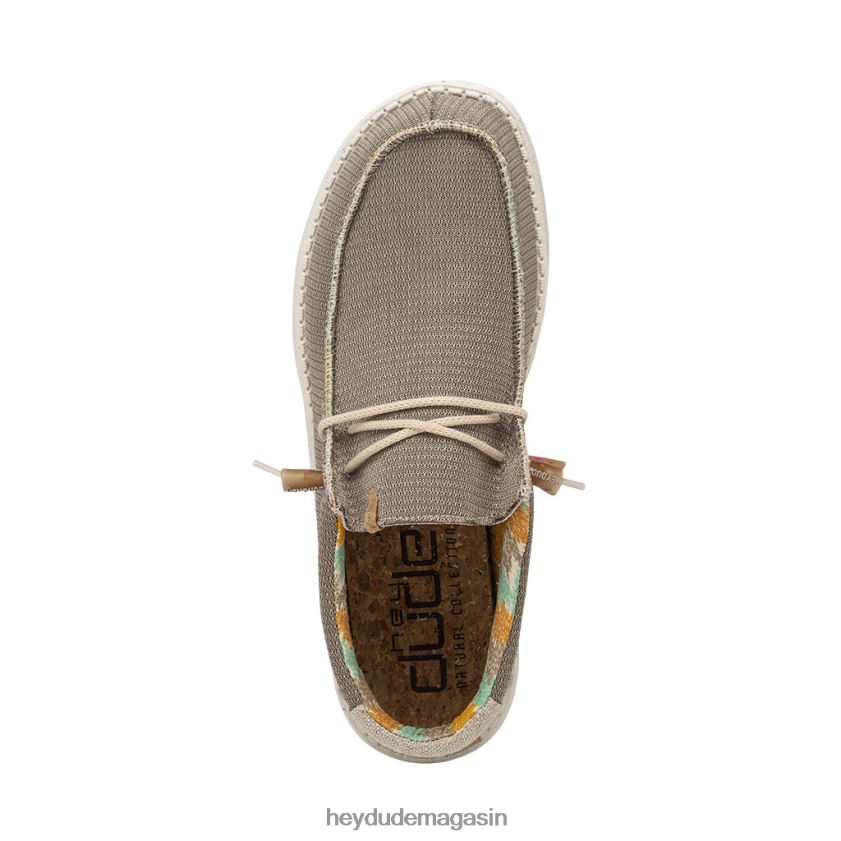 Hey Dude Hommes tricot wally brun du désert chaussures DT40T4466