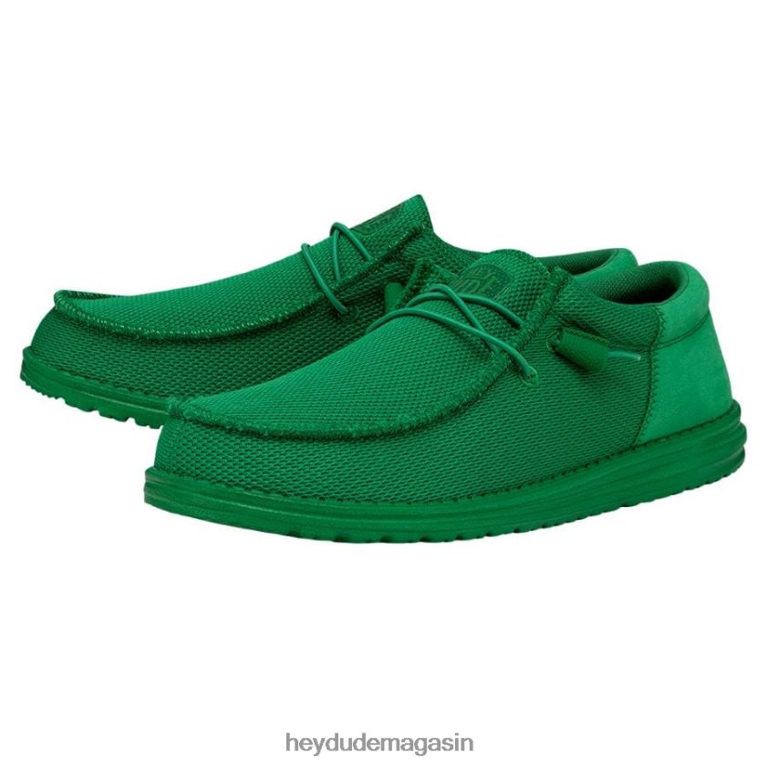 Hey Dude Hommes wally funk mono vert kelly chaussures DT40T4377