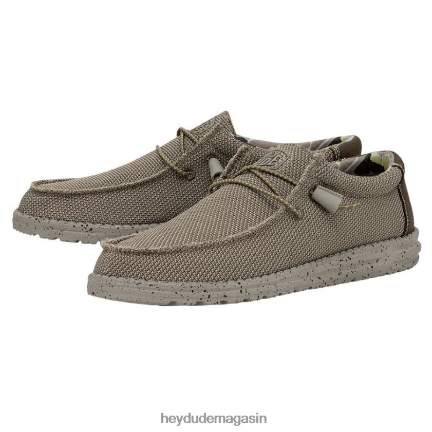 Hey Dude Hommes wally sox triple aiguille chameau chaussures DT40T4445