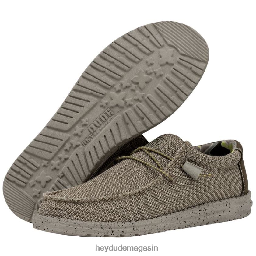 Hey Dude Hommes wally sox triple aiguille chameau chaussures DT40T4445
