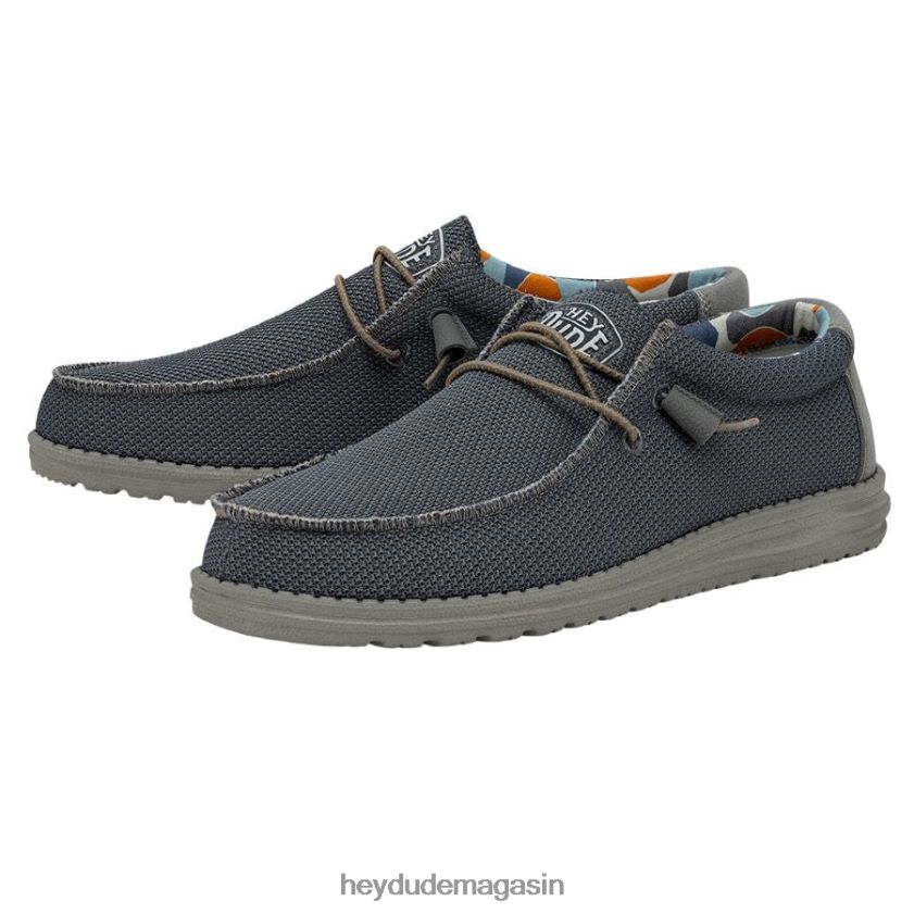 Hey Dude Hommes wally sox triple aiguille ombre bleue chaussures DT40T4441