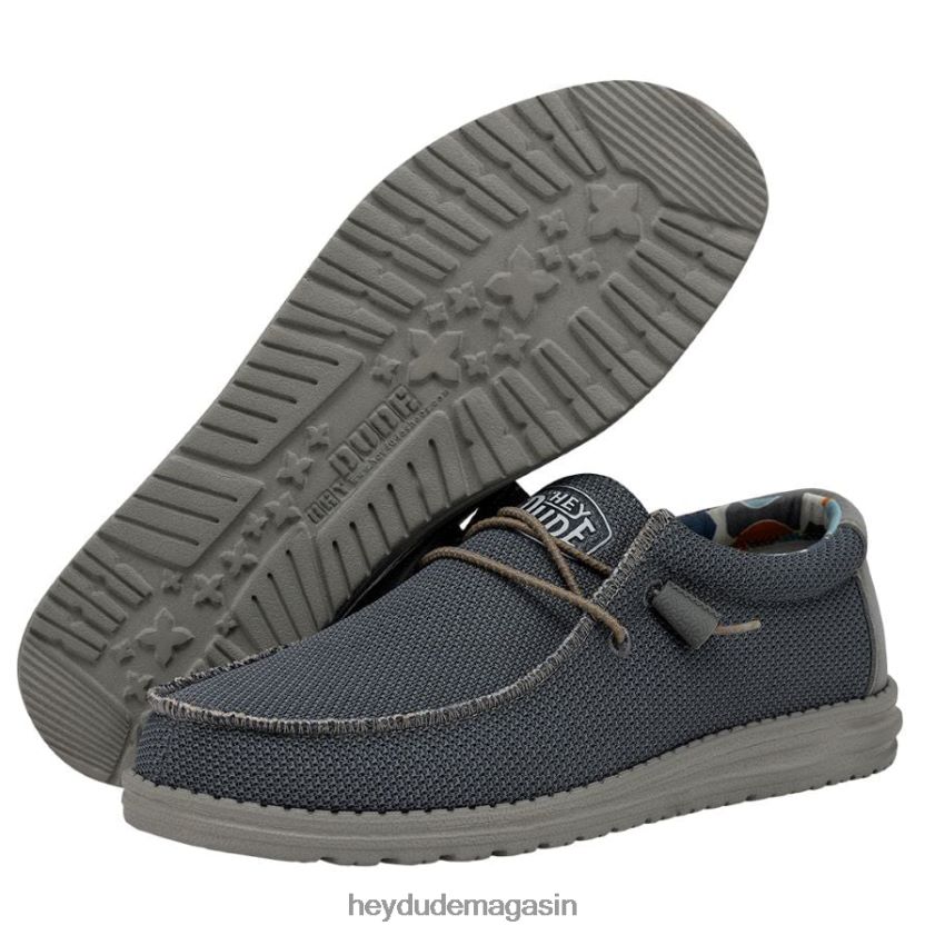 Hey Dude Hommes wally sox triple aiguille ombre bleue chaussures DT40T4441