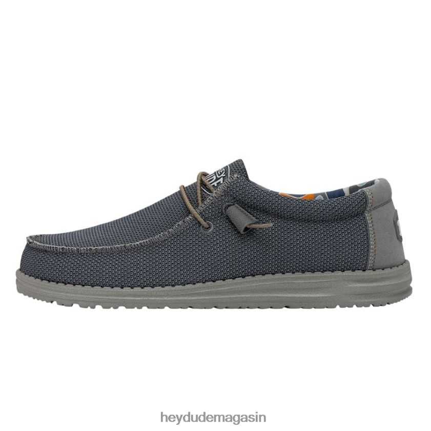 Hey Dude Hommes wally sox triple aiguille ombre bleue chaussures DT40T4474