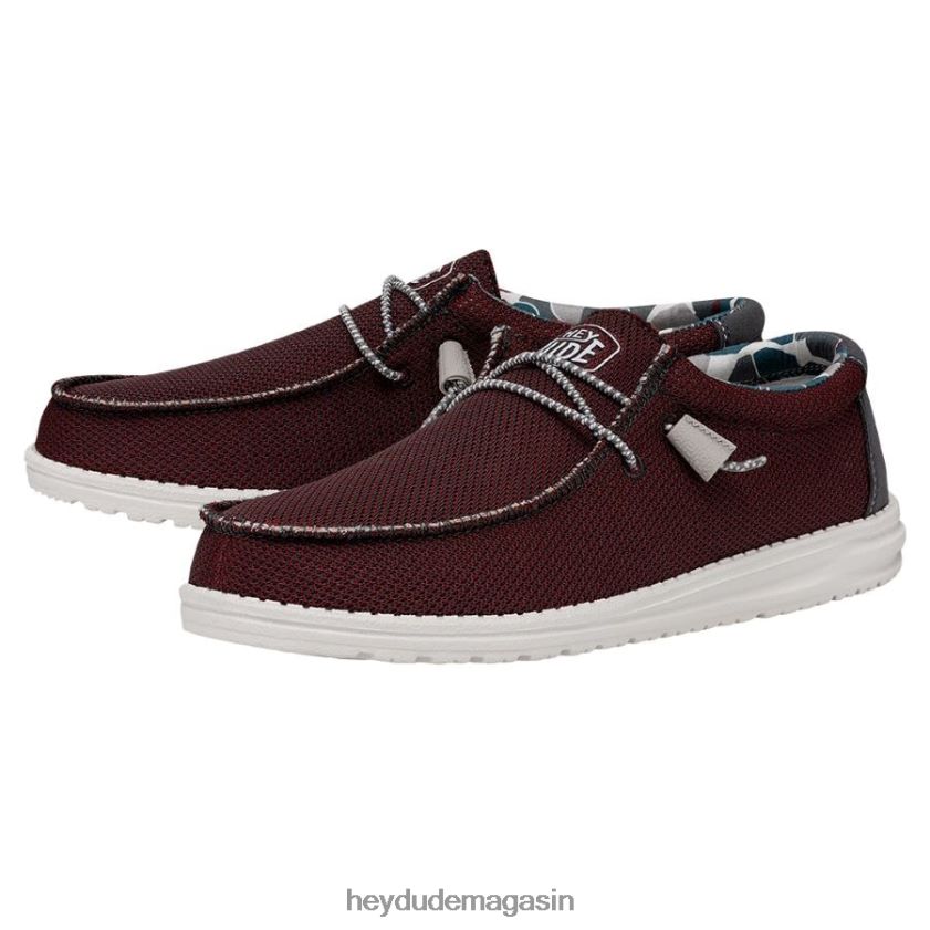 Hey Dude Hommes wally sox triple aiguille rouge karanda chaussures DT40T4443