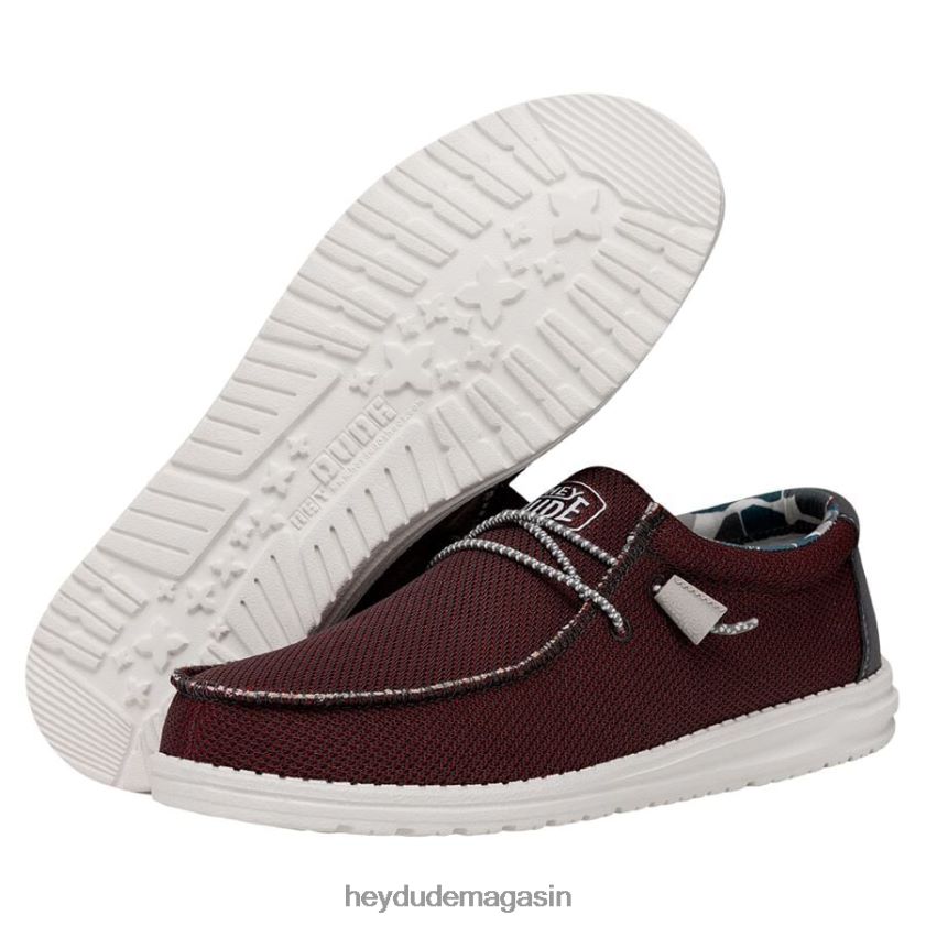 Hey Dude Hommes wally sox triple aiguille rouge karanda chaussures DT40T4443