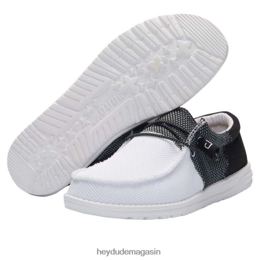 Hey Dude Hommes wally sox trouille glace noir chaussures DT40T4391