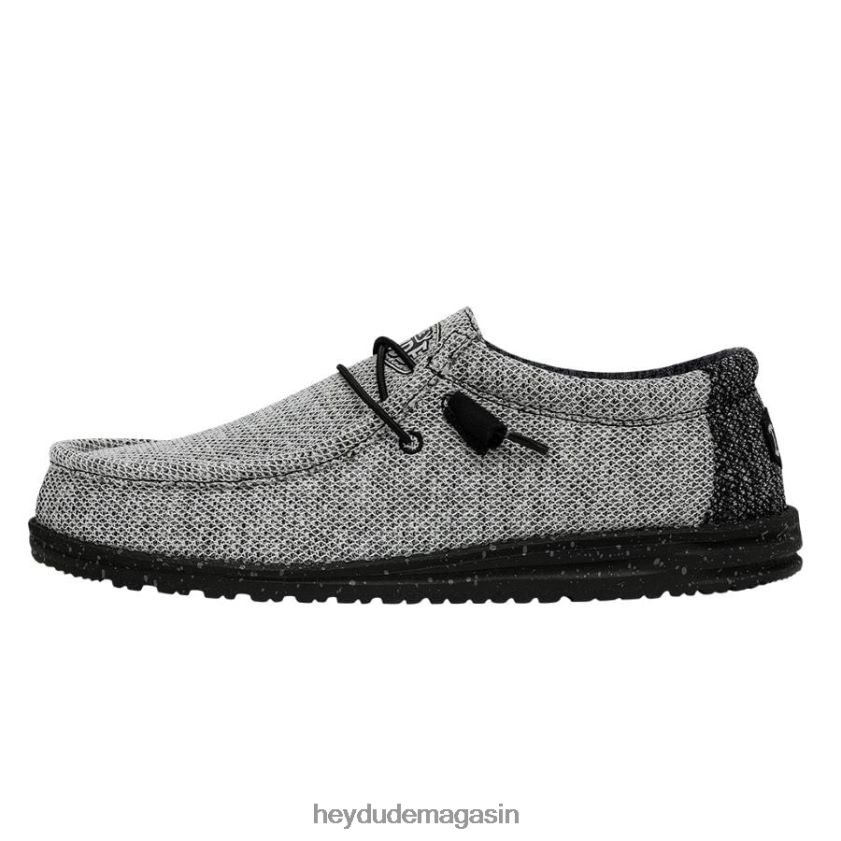 Hey Dude Hommes wally stretch poly Web sombre chaussures DT40T4305