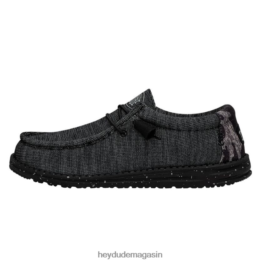 Hey Dude Hommes wally stretch poly bunker de minuit chaussures DT40T4306
