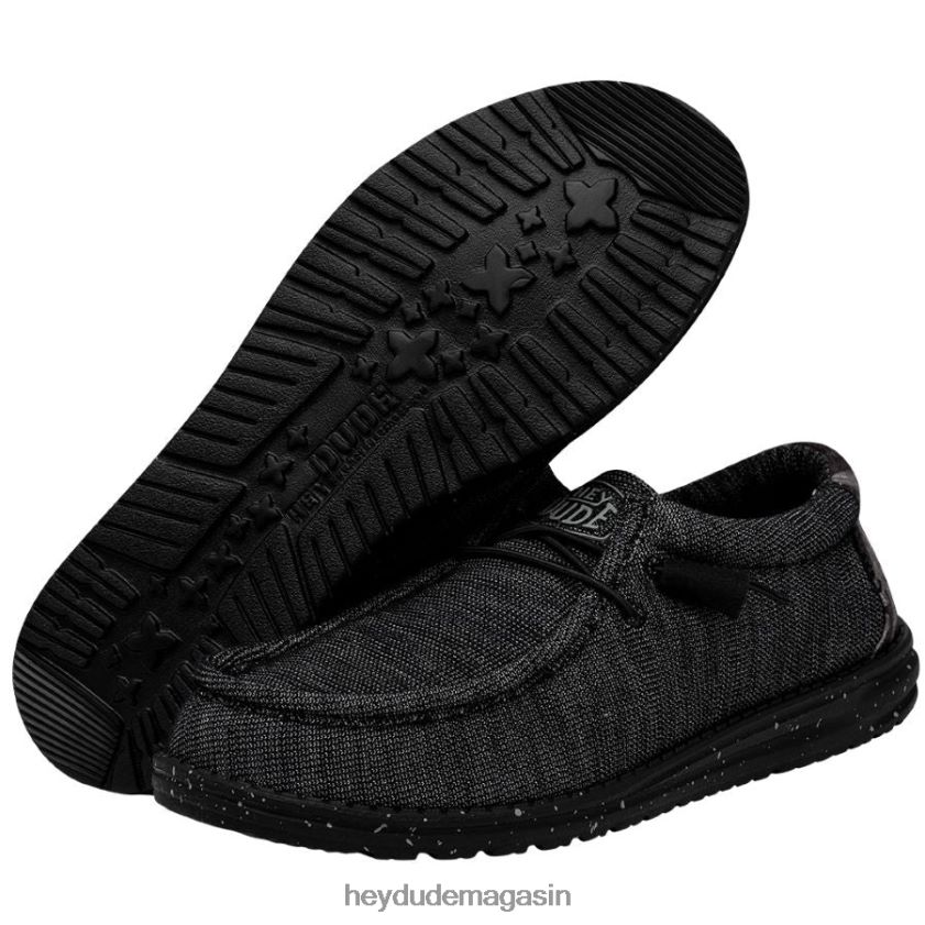 Hey Dude Hommes wally stretch poly bunker de minuit chaussures DT40T4306