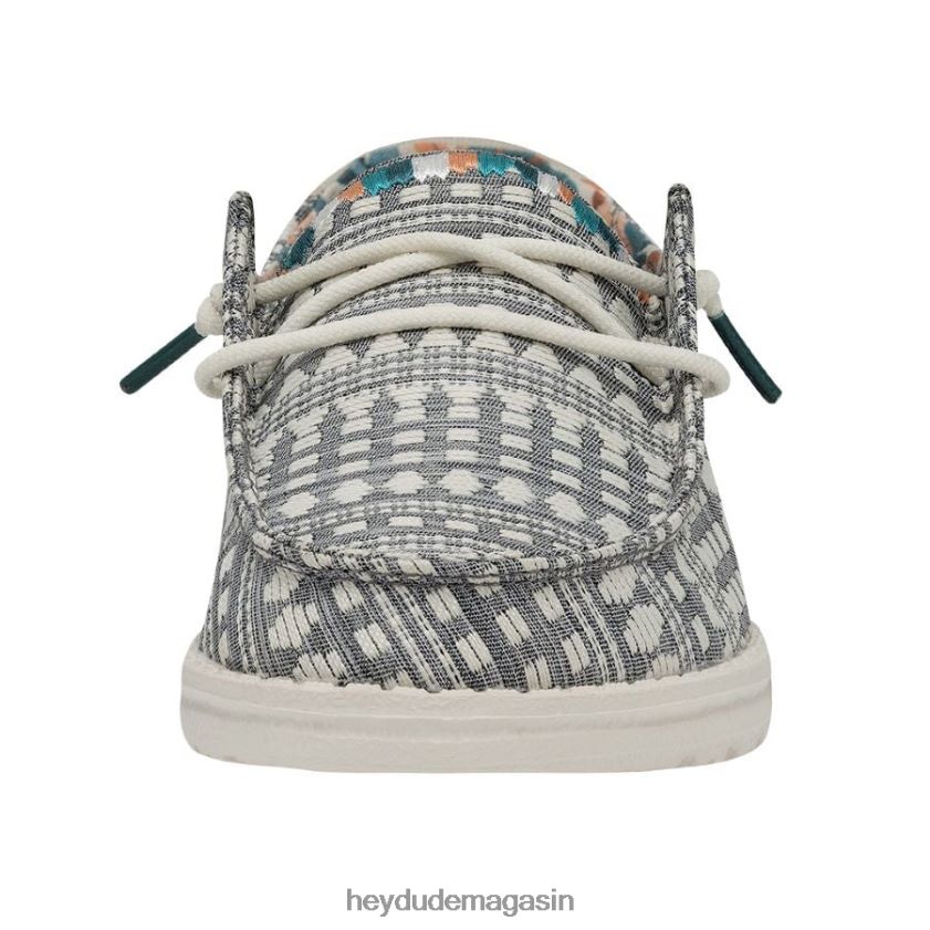 Hey Dude Hommes Wendy Bohème broderie gris chaussures DT40T463