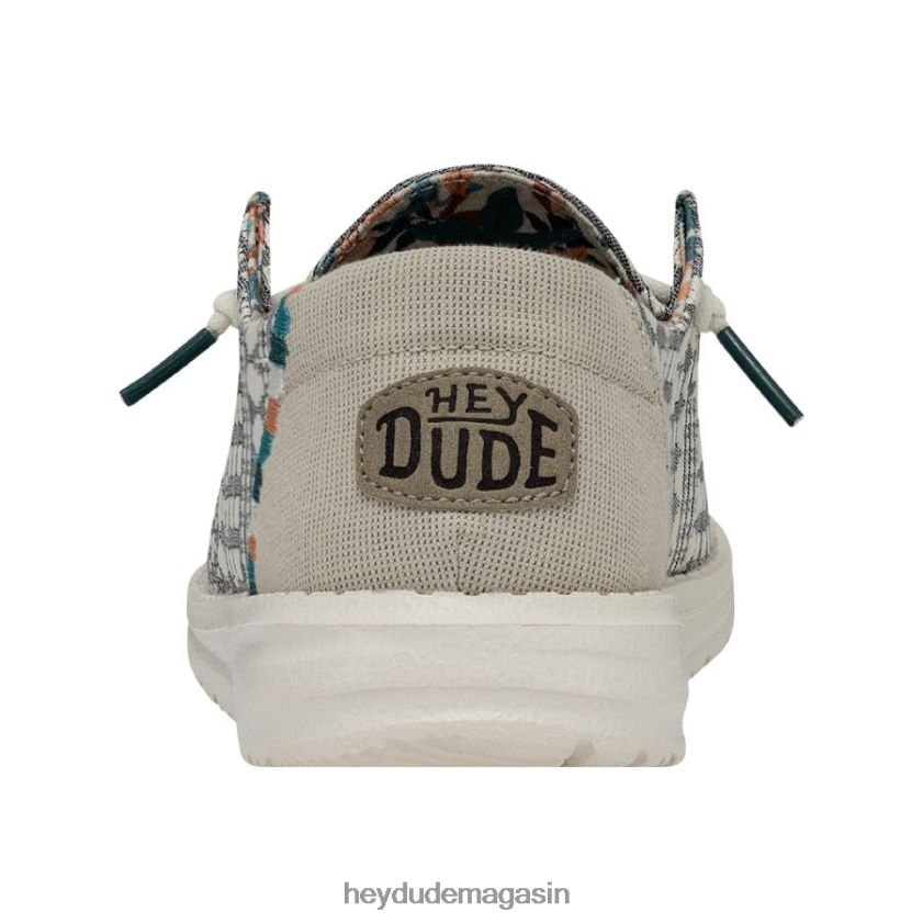 Hey Dude Hommes Wendy Bohème broderie gris chaussures DT40T463