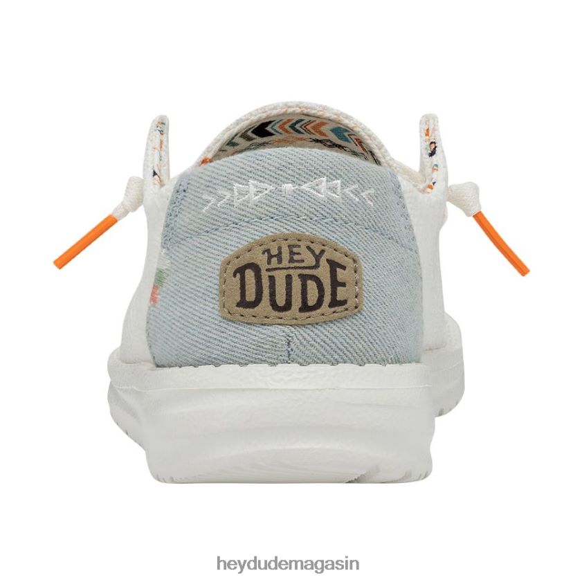 Hey Dude Hommes Wendy Bohème crochet blanc chaussures DT40T469