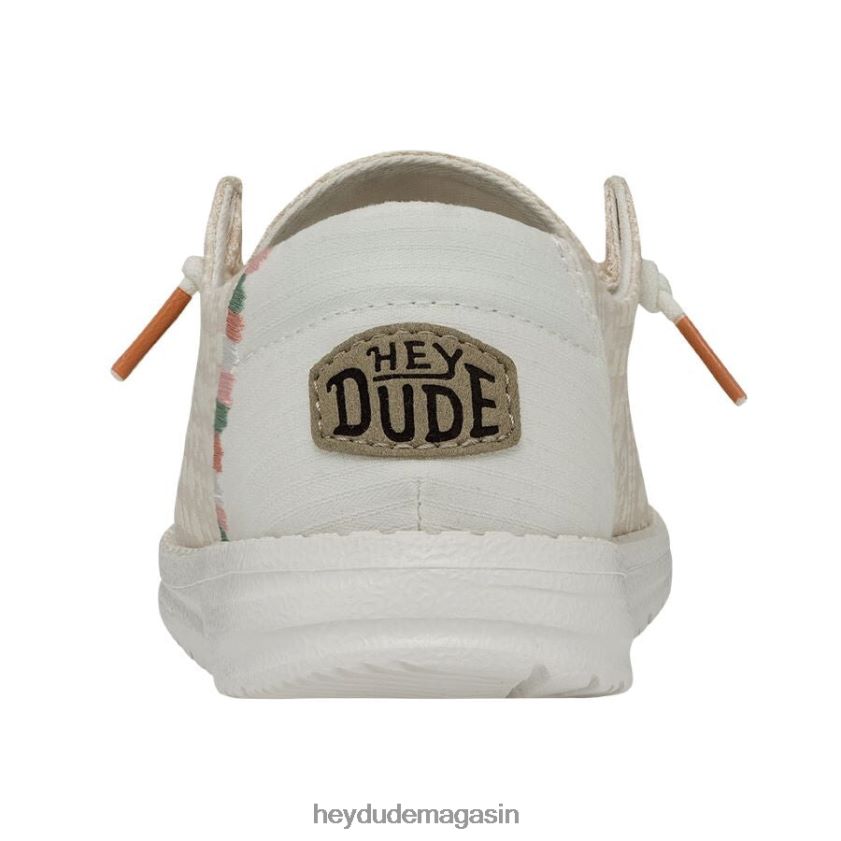 Hey Dude Hommes Wendy Bohème rose de poussière de broderie chaussures DT40T462