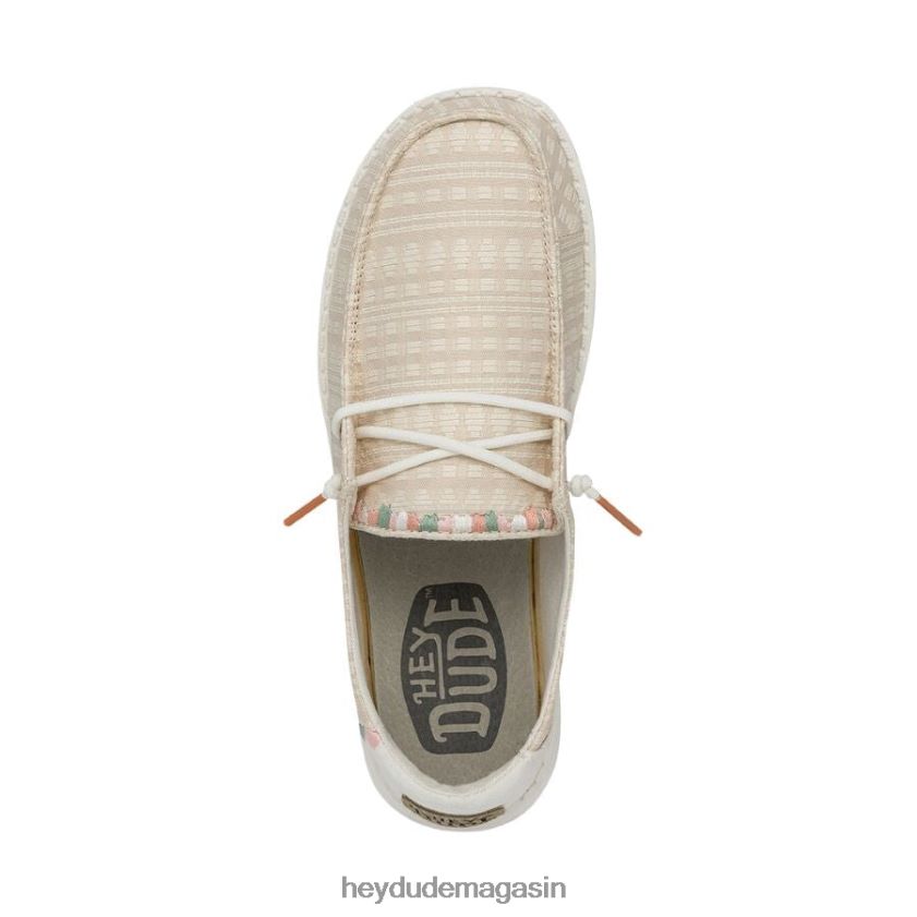 Hey Dude Hommes Wendy Bohème rose de poussière de broderie chaussures DT40T462