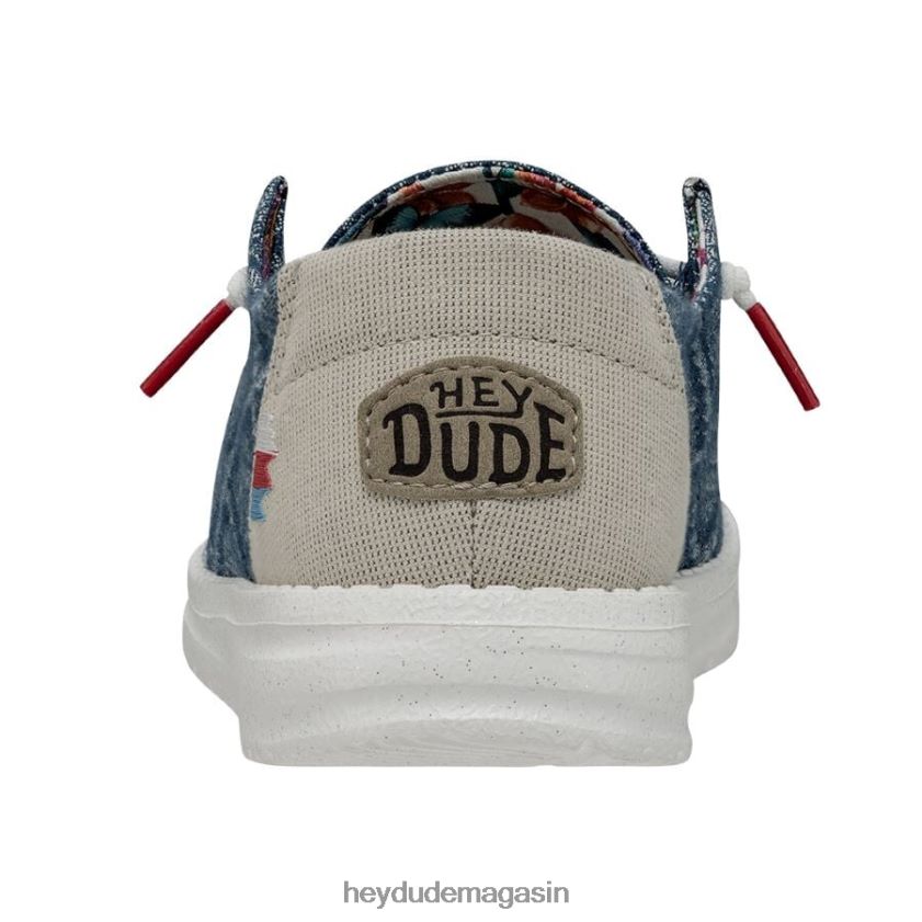 Hey Dude Hommes Wendy Bohème vrai bleu chaussures DT40T461