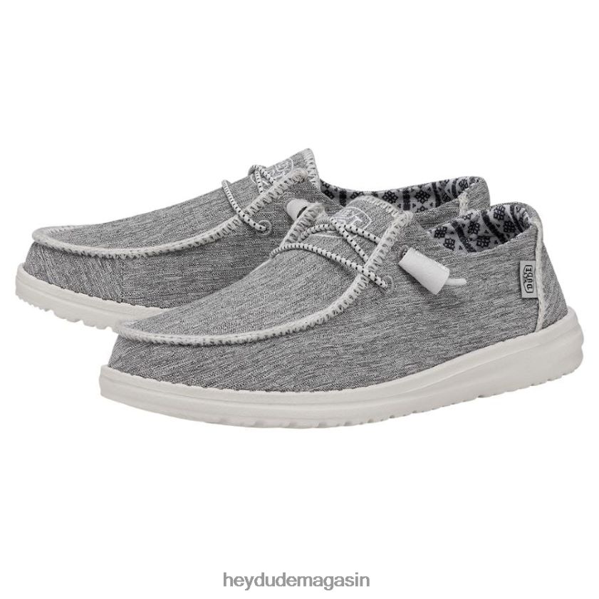 Hey Dude Hommes Wendy Boho point mélange blanc chaussures DT40T4107