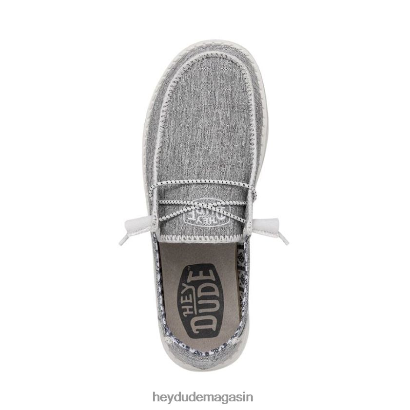 Hey Dude Hommes Wendy Boho point mélange blanc chaussures DT40T4107