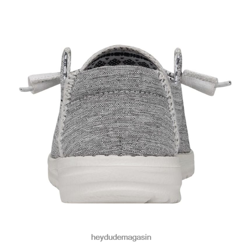 Hey Dude Hommes Wendy Boho point mélange blanc chaussures DT40T46