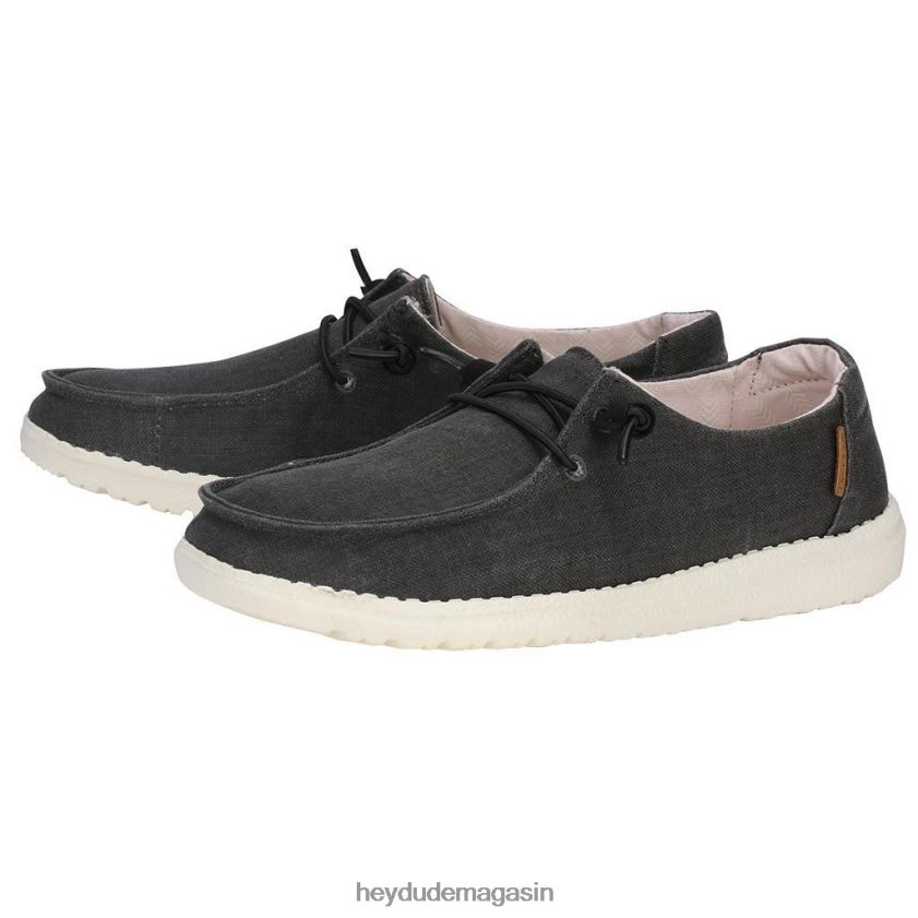 Hey Dude Hommes Wendy Chambray hors noir chaussures DT40T4104