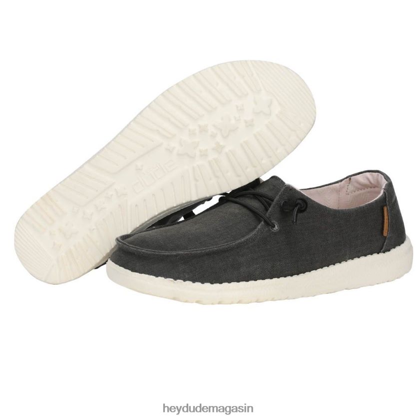 Hey Dude Hommes Wendy Chambray hors noir chaussures DT40T4104