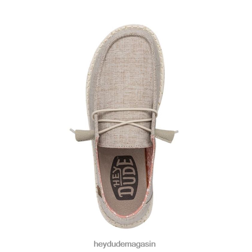 Hey Dude Hommes Wendy Chambray large noix blanche chaussures DT40T4205